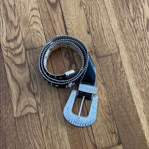 Black Bling Belt